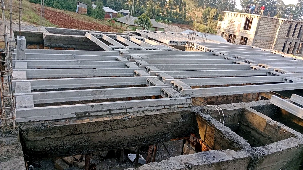 Precast T-Beams Suspended