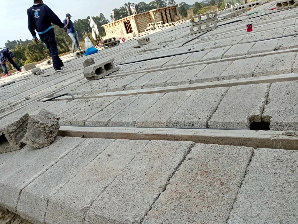 Hollow Infill Blocks & Conduits Laid