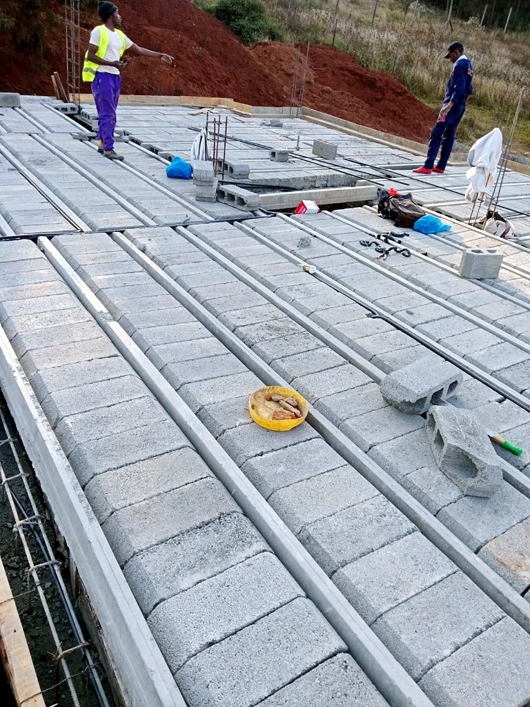Completed Interlocking Slab Grid
